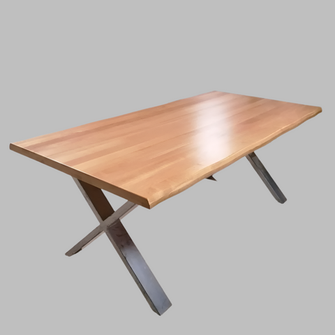 Modern Beech Dining Table - Elfo 79"