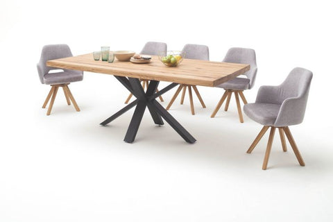 Modern Oak Dining Table - Spyder 79"